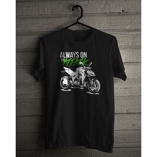 T-shirt  ใหม่ เสื้อยืด ลาย Ninja Z1000 สีดํา สําหรับผู้ชายS-5XL