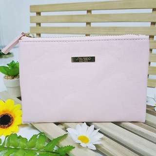 กระเป๋า Shiseido Pink Canvas Pouch  (ใบเล็ก)