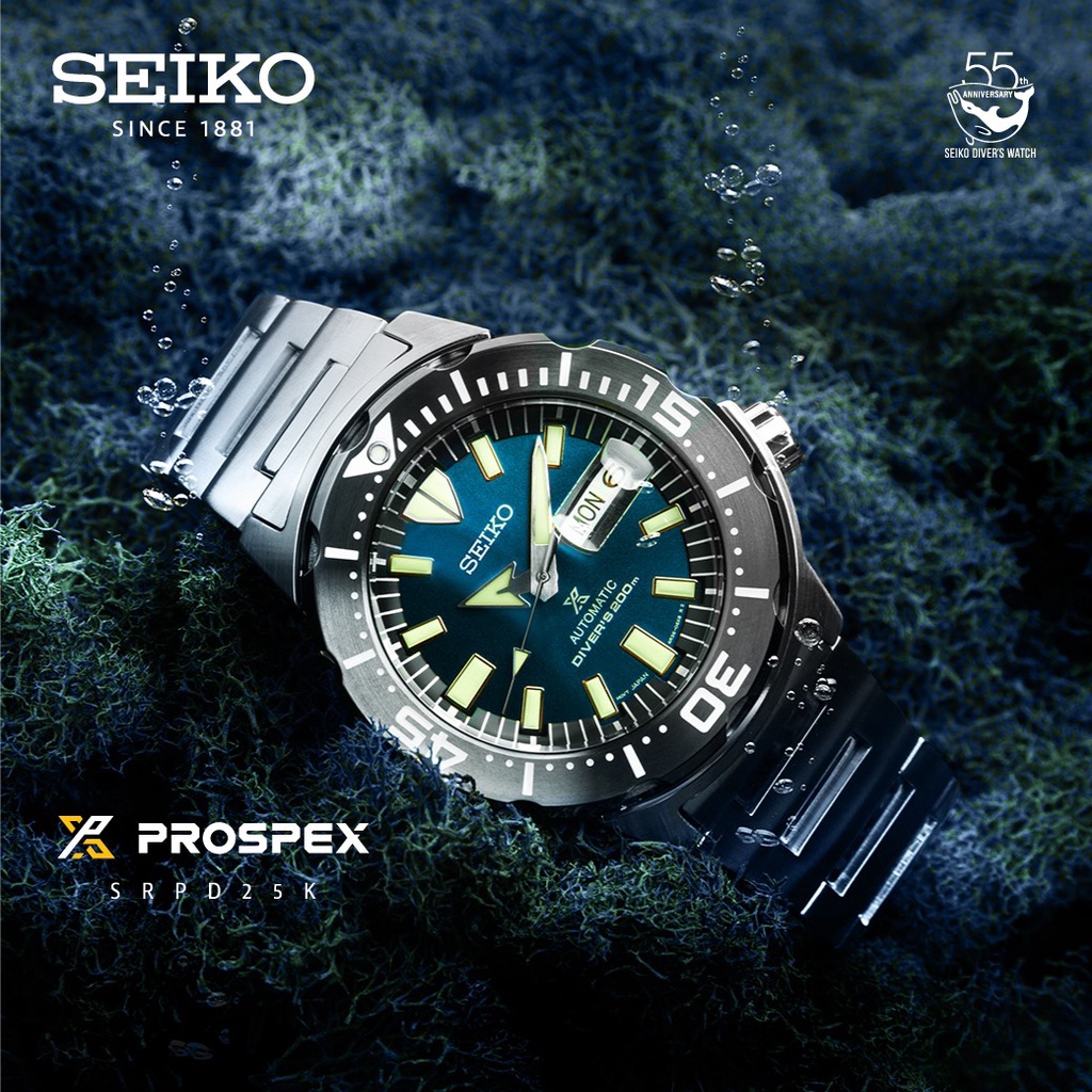นาฬิกาSEIKO PROSPEX Automatic Diver's 200m SRPD25K1นาฬิกา SEIKO Monster ของแท้ รับประกันศูนย์ไซโก้ประเทศไทย มีหน้าร้าน