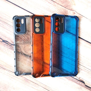 เคสโทรศัพท์มือถือ Tpu ไฮบริดกันกระแทกพิมพ์ลายรังผึ้งสําหรับ Oppo Reno6 5G / Reno6 Pro 5G 6Pro