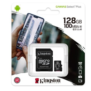 Kingston 128GB Class 10 Memory Card Micro SD SDHC คิงส์ตัน คลาส 10 เมมโมรี่การ์ด 128 GB (ของแท้)