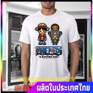 gothic ร์ตูนพิมพ์ฤดูร้อน ย์เสื้อยืด A Bathing Ape Milo T - Shirt One Piece เสื้อยืดลําลองสําหรับผู้ชายผู้หญิงแขนสั้นคอกล