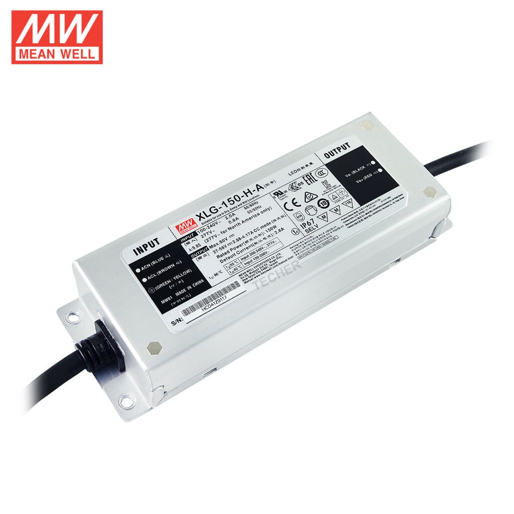 MEAN WELL XLG-150-H-A Constant Power LED Driver 27~56V 150W