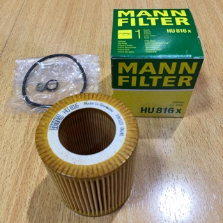 กรองน้ำมันเครื่อง กรองเครื่อง MANN FILTER HU816X BMW N52