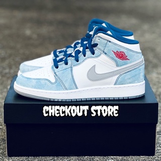 Nike Air Jordan 1 Mid SE “French Blue” [แท้💯%]