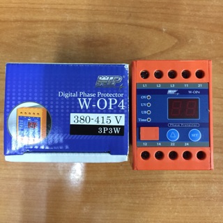 เครื่องเตือนไฟฟ้าตก ไฟเกิน W-OP4 WIP 380-415V