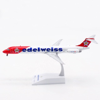 Jc โมเดลเครื่องบินอัลลอย 1:200 Edelweiss McDonnell Douglas md-83 hb-ikp