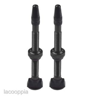 [LACOOPPIA] 2X Bike Bicycle Aluminum Alloy 60mm Tubeless Presta Valve Kit Replacement