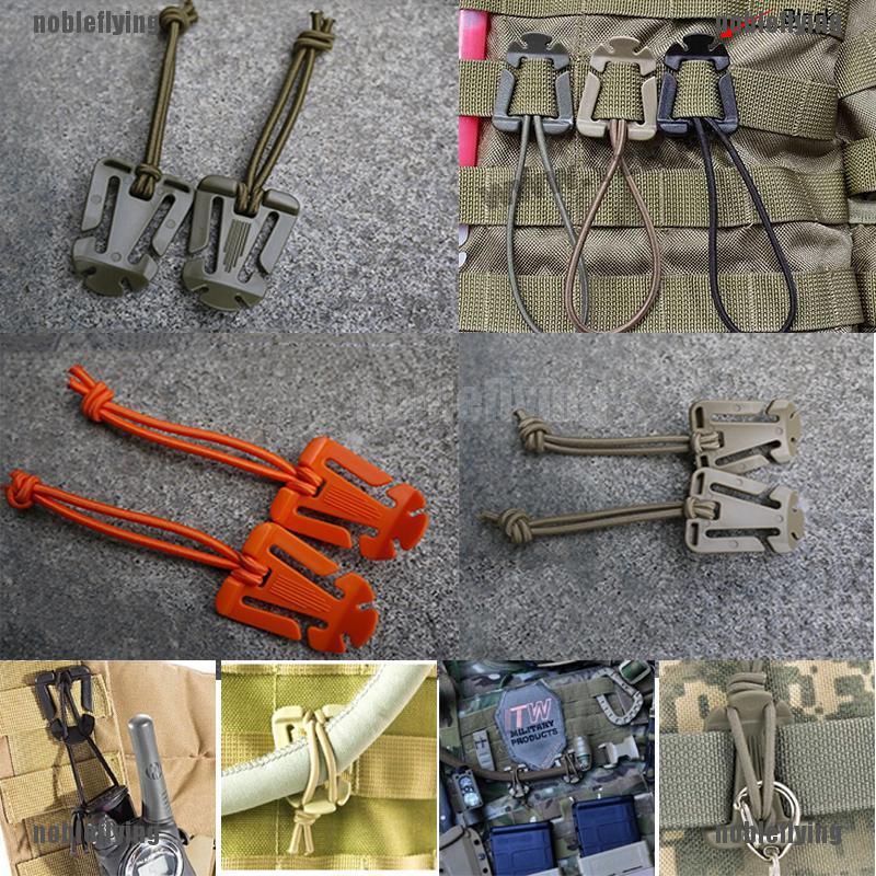 คลิปหัวเข็มขัดยุทธวิธี แบบยืดหยุ่น 1 ชิ้น PALS MOLLE EDC