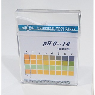 กระดาษวัดค่า pH 1-14 (กรด-ด่าง) แบบแผ่นความละเอียดสูง (pH Test paper 1-14 (High Precision Strip))