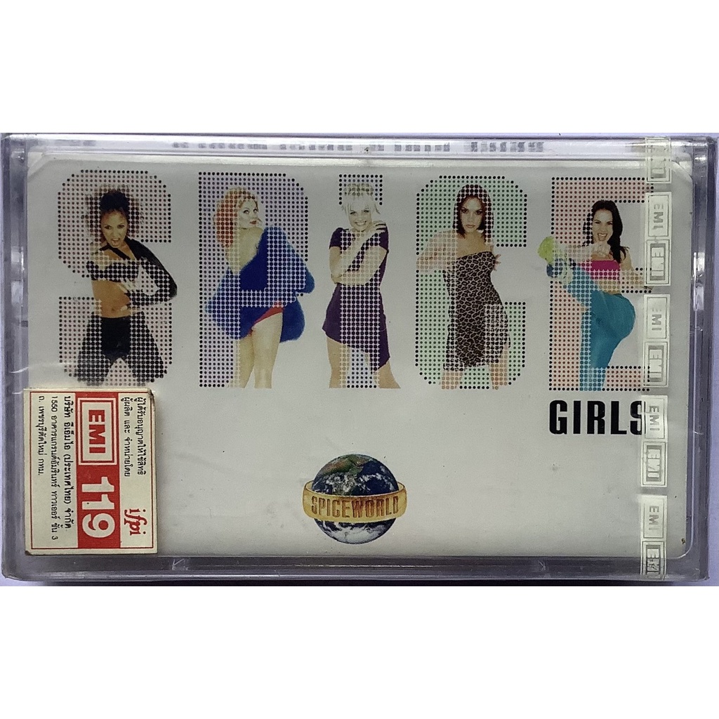 มือหนึ่ง Cassette Tape เทปคาสเซ็ตเพลง Spice Girls อัลบั้ม Spice World ลิขสิทธิ์ ใหม่ซีล