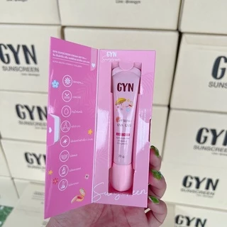 (EXP : 11/26)กันแดดจินน์ GYN หลอดสีชมพู กันแดดหน้าเนียนฉ่ำพร้อมบำรุง (ไม่แถมกันแดดแบบซอง)