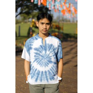 เสื้อคอจีน มัดย้อมชาย/หญิง