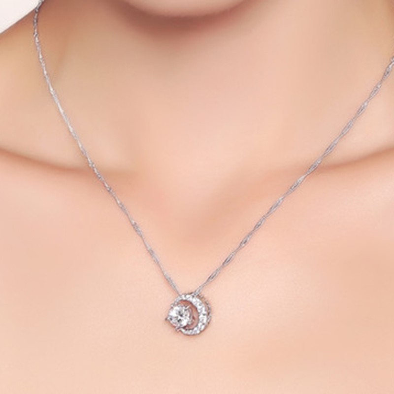 จี้เงิน 92.5% ประดับเพชรเครื่องประดับสำหรับผู้หญิง - รูปที่ 4