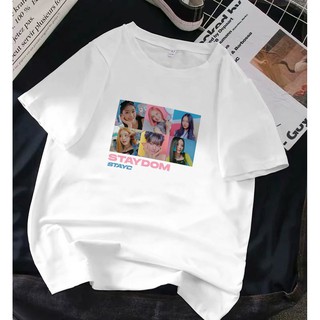 เสื้อยืด ลายตาราง ขนาดใหญ่S-5XL
