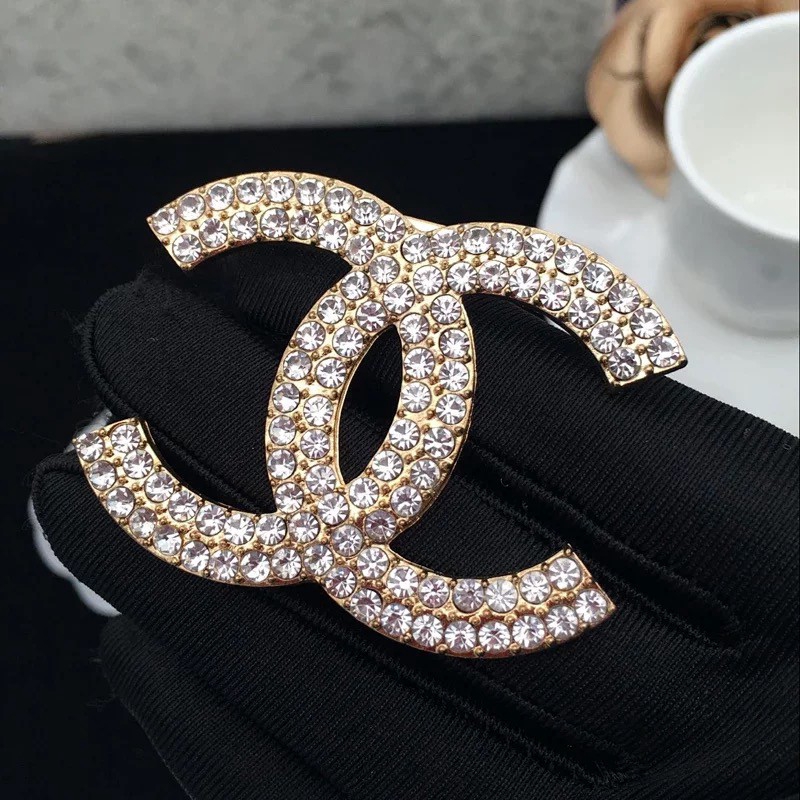 สว่างขึ้นและท่อระบายน้ำคู่เพชรขนาดเล็กหอม CC กระเป๋าหรูอุปกรณ์เสริม - รูปที่ 4