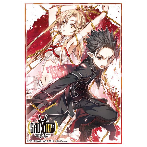 Bushiroad Sleeve Collection HG Dengeki Bunko Sword Art Online Fairy Dance Asuna &amp; Kirito - ซองใส่การ์ด, ซองการ์ด