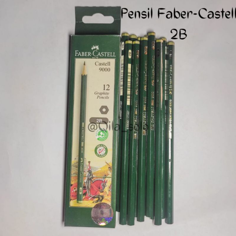 ดินสอ Faber-Castell 2B Castell 9000