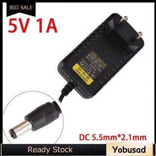 อะแดปเตอร์พาวเวอร์ซัพพลาย AC to DC 5.5mm x 2.1mm 5.5mm x 2.5mm 5V 1A