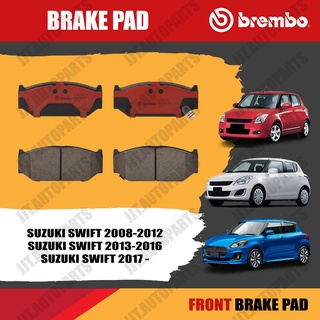 Brembo ผ้าเบรค SUZUKI SWIFT 2008-2012, 2013-2017, 2018- ซูซูกิ สวิฟ ทุกรุ่น ปี 2008-2012, 2013-2017, 2018- [คู่หน้า]