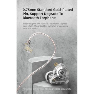 Kz EDX PRO หูฟังอินเอียร์ไดนามิก HIFI DJ ตัดเสียงรบกวน สําหรับเล่นกีฬา KZ ZSTX ZSN PRO EDR1