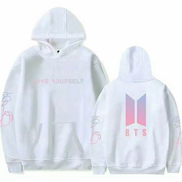 Bt21 เสื้อกันหนาวมีฮู้ดผู้หญิง / ผู้สําเร็จการศึกษา BTS รักตัวเอง SWETER