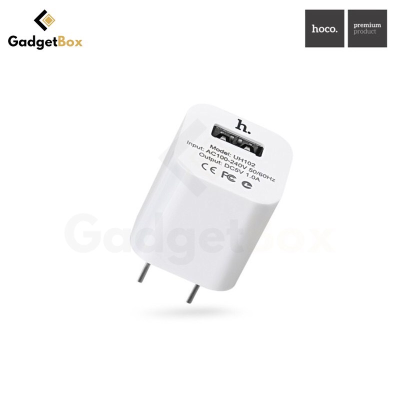 หัวชาร์จ 5V-1A สำหรับชาร์จหูฟัง มือถือ Hoco UH102 ของแท้100% 1 USB 1แอมป์ - รูปที่ 3