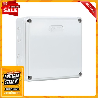 กล่องพลาสติกกันน้ำ ELEKTRA 4x4 นิ้ว สีเทา กล่องพักสายไฟ WATERPROOF JUNCTION BOX ELEKTRA 4X4" GRAY