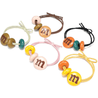 โปรโมชั่น : คุณภาพสูง ห่วงผมยางยืด  ยางรัดผม  เครื่องประดับผม เครื่องประดับผมเชือกคาดหัวแบบใหม่M Bean Hair Ring Head Rope