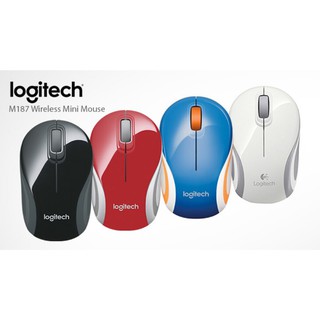 💥💥พร้อมส่ง💥💥 เมาส์ไร้สายมินิ Logitech M187 🚩🚩รับประกัน 3 ปี🚩🚩