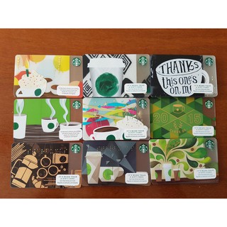 Starbucks Card บัตรสะสม บัตรสตาร์บัคส์ จากอเมริกา Coffee Card