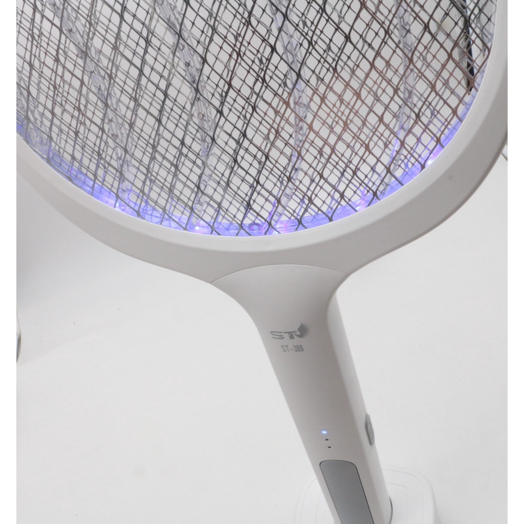 STไม้ช็อตยุง ST-388 ไม้ช็อตยุงไฟฟ้า ที่ดักยุงไม้ตียุงไฟฟ้า 3000V (พร้อมสายUSBและแท่นวางชาร์จ) - รูปที่ 3