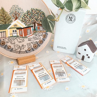 🧶เข็มปักผ้า เข็มเย็บผ้า ก้นทองยี่ห้อ​ Regal🧶 16 เล่ม 3 ขนาด ใช้ดีมากๆ