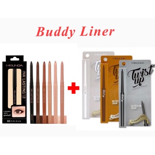 Buddy Liner Mei Linda Ink Lasting Gel Liner+ Mei Linda Twist up Eyeliner Pencil คู่หูอายไลน์เนอร์ที่ลงตัวที่สุด