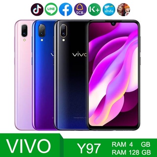 *ส่งฟรี*VIVO Y97( แรม 4 รอม128) (ติดฟิล์มกระจกฟรี)หน้าจอ6.3 นิ้ว เอนดอย 8.1 พร้อมส่ง! ติดฟิล์มกระจกให้ฟรี รับประกัน1ปี