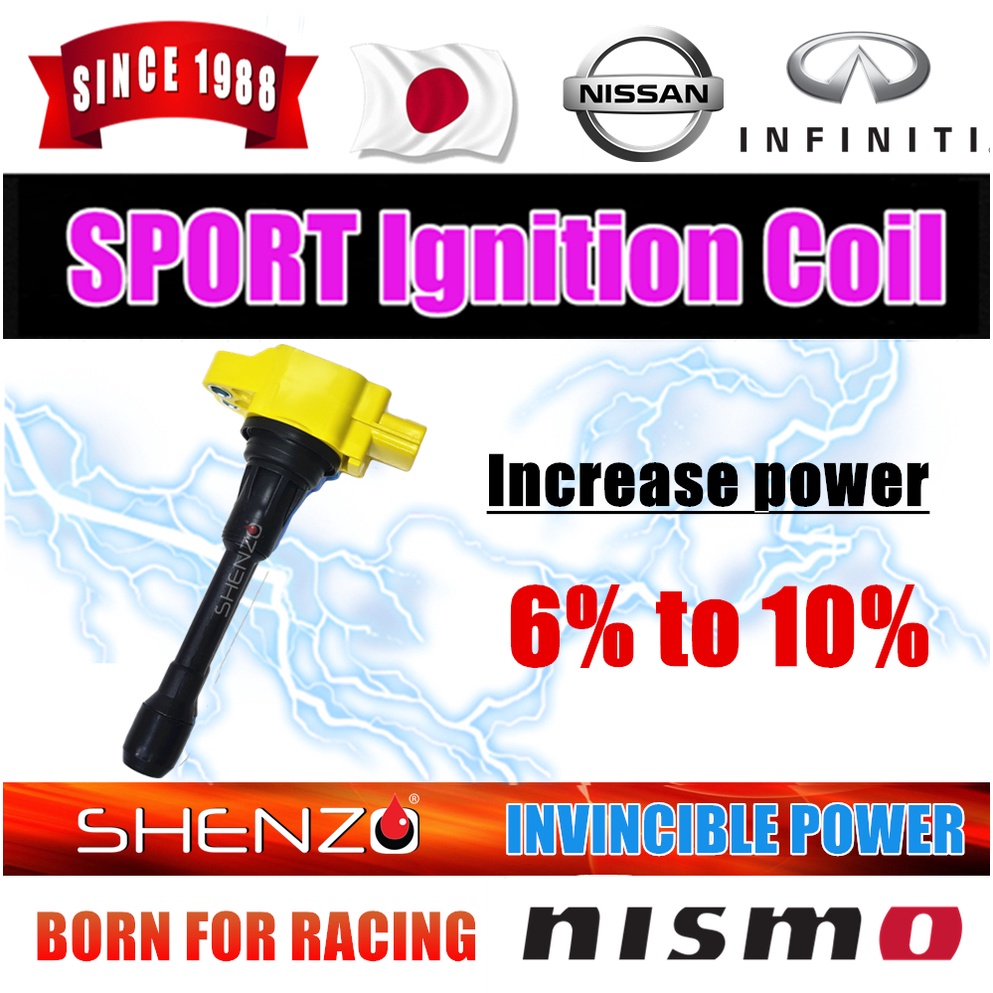 Racing COIL ALMERA N17 คอยล์จุดระเบิด NV200 M20M X Trail T32 Teana L33L SYLPHY B17 1.8 Elgrand 22448