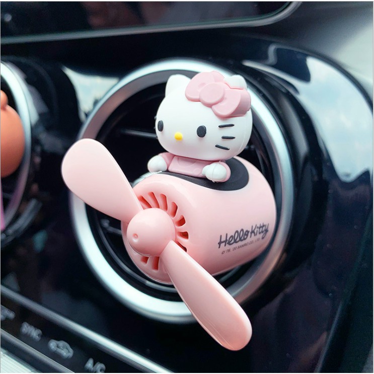 น้ําหอมปรับอากาศ อโรมาเธอราพี แบบคลิปหนีบ ลาย Hello kitty สําหรับตกแต่งรถยนต์✨