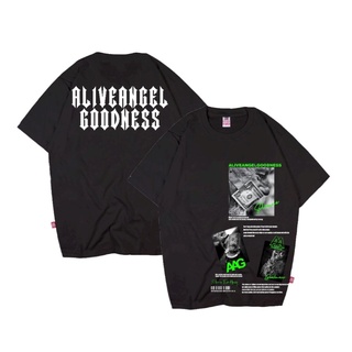 เสื้อยืดผ้าฝ้ายพิมพ์ลายขายดี เสื้อยืด พิมพ์ลาย ALIVE ANGEL GOODNESS DISTRO สําหรับผู้ชาย / Sadness / เสื้อยืดผู้ชาย / BL