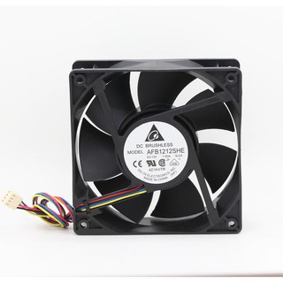 for delta AFB1212SHE 12038 12cm 1.6A 12v 4wire PWM cooling fan 120*120*38mm