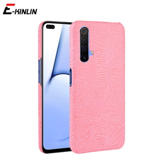 เคสโทรศัพท์มือถือพลาสติกแข็ง ลายหนังจระเข้ แฟชั่น สําหรับ Realme 7 6 5 Pro 6i 6S 5S