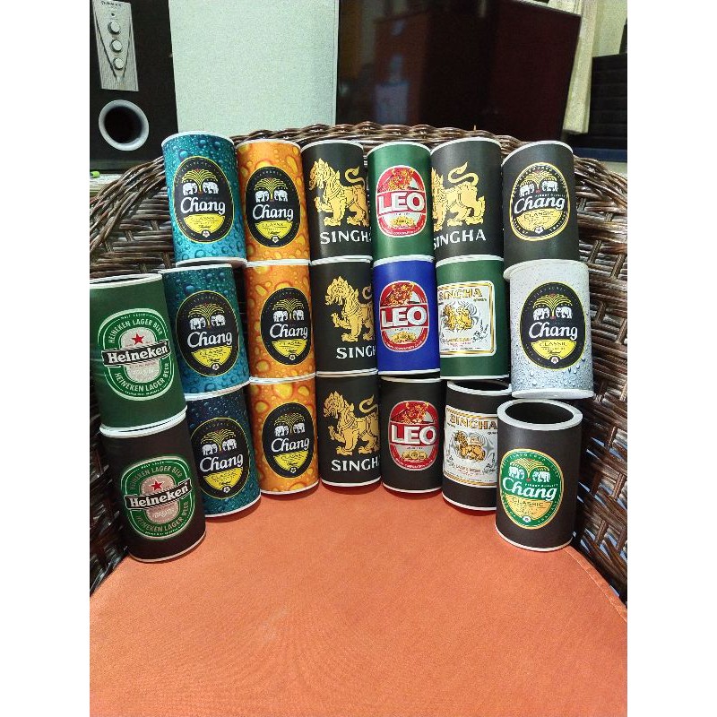 ปลอกหุ้มขวดเบียร์ ปลอกเก็บความเย็น สำหรับขวดเล็ก โฟมเก็บความเย็น condom beer 1psc. for small bottle