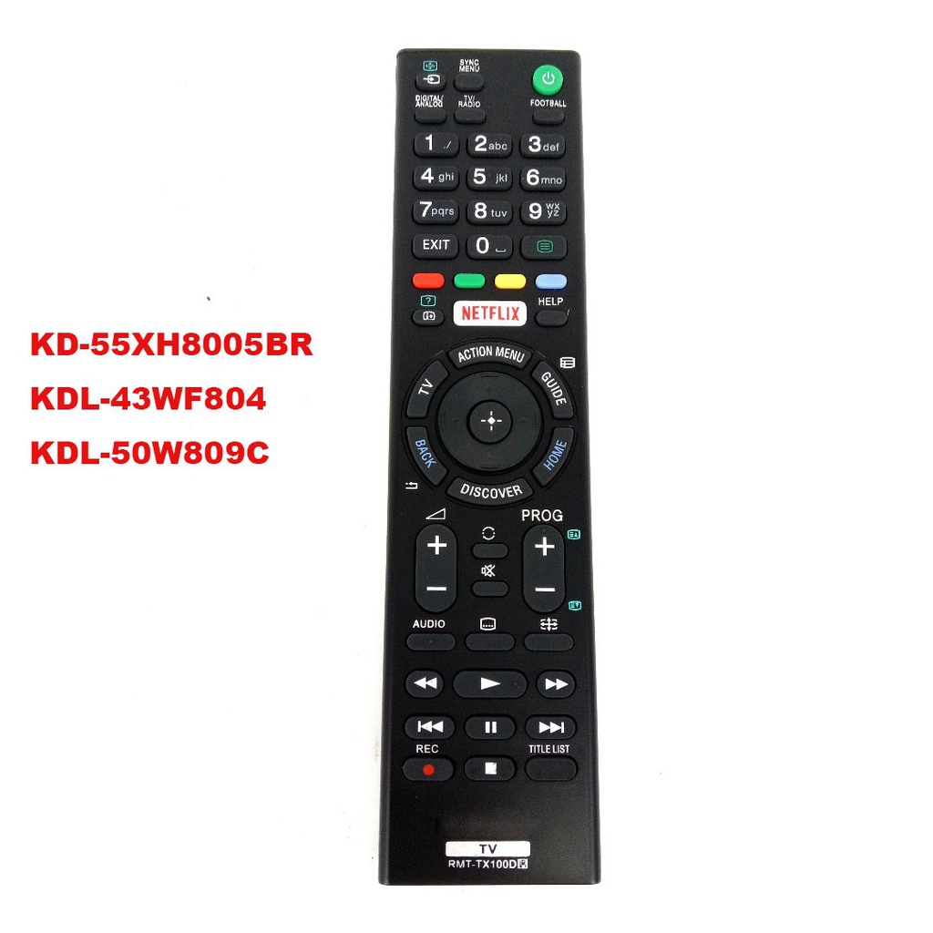 RMT-TX100D รีโมทคอนโทรลสําหรับ Sony สมาร์ททีวี RMT-TX100D RMT-TX101J TX102U TX102D