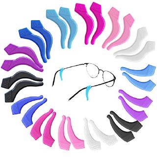 [Ready Stock] For Eyeglasses Retainers Comfort Silicone Anti-Slip Round Glasses Frame Cover