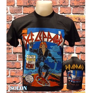 เสื้อวง DEF LEPPARD วงร็อค ไม่มีตะเข็บข้าง คอฟิต ป้ายUSA เสื้อวินเทจ เสื้อทัวร์ วงร็อคต่างประเทศ