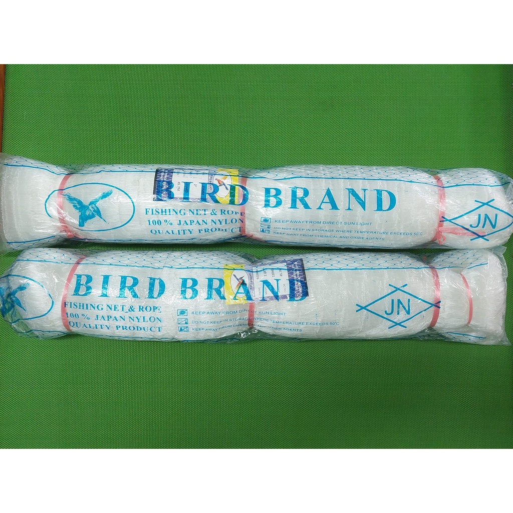 MATA ตาข่ายตกปลา 0.33mm x (2"->2 1/2") x 120 MD x 45.7 เมตร tansi trwl, cross eye (TATE mono Fishing