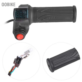 OObike 1 Pair E-Bike Thumb Throttle LCD Display Digital Battery Voltage Power Switch for Electric Vehicle