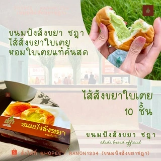 ขนมปังสังขยาชฎา ไส้สังขยาใบเตย โฮมเมด กล่อง 10 ชิ้น | Chada Homemade Pandan Custard