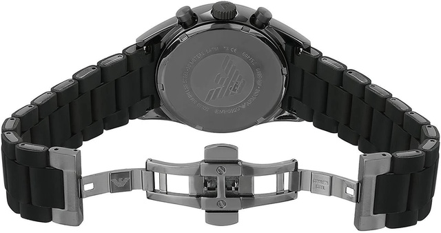พร้อมสต็อก ！Emporio Armani Classic Men's Black Sportivo นาฬิกาข้อมือผู้ชาย รุ่น AR5889 42mm