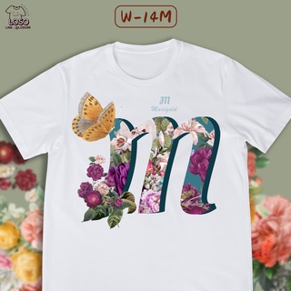 เสื้อลายตัวอักษร ABC BLOSSOM ดอกไม้ (M N O)