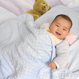 ผ้าห่มดอทขนมิ้ง ผ้าห่มเด็ก just to you baby of mine ผ้าห่มไมโครไฟเบอร์ เนื้อนิ่ม ห่มสบาย